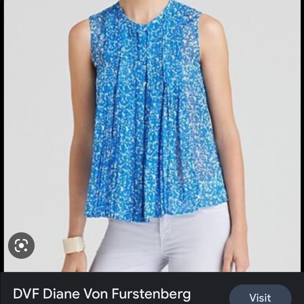Diane Von Furstenberg “Israel” silk swing top - two pieces.